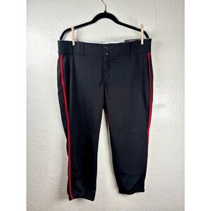 NWT Champro Womens XL Fastpitch Softball Pants Black Red Baseball Sports